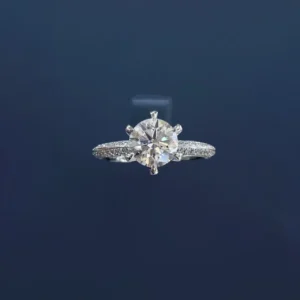 PT950 Cultured Diamond 1.5 Carat Half-Carat