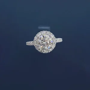 PT950 Cultured Diamond Round Brilliant Cut