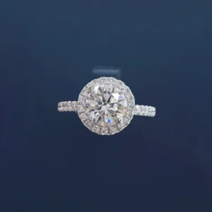 PT950 Cultured Diamond 1.5 Carat THEONE Women's Ring