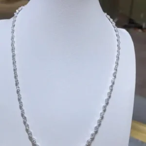PT Cultured Diamond Horse Eye Diamond Necklace