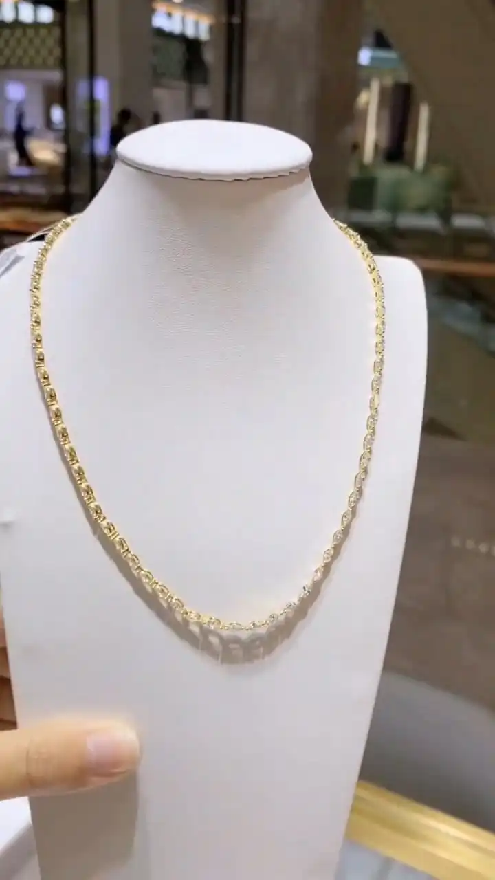 PT Cultured Diamond Horse Eye Diamond Necklace - Image 4