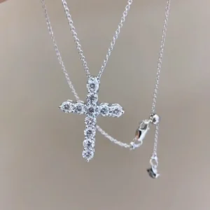 PT Cross Diamond Necklace