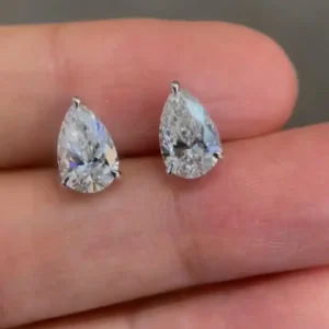PT Teardrop Diamond Earrings