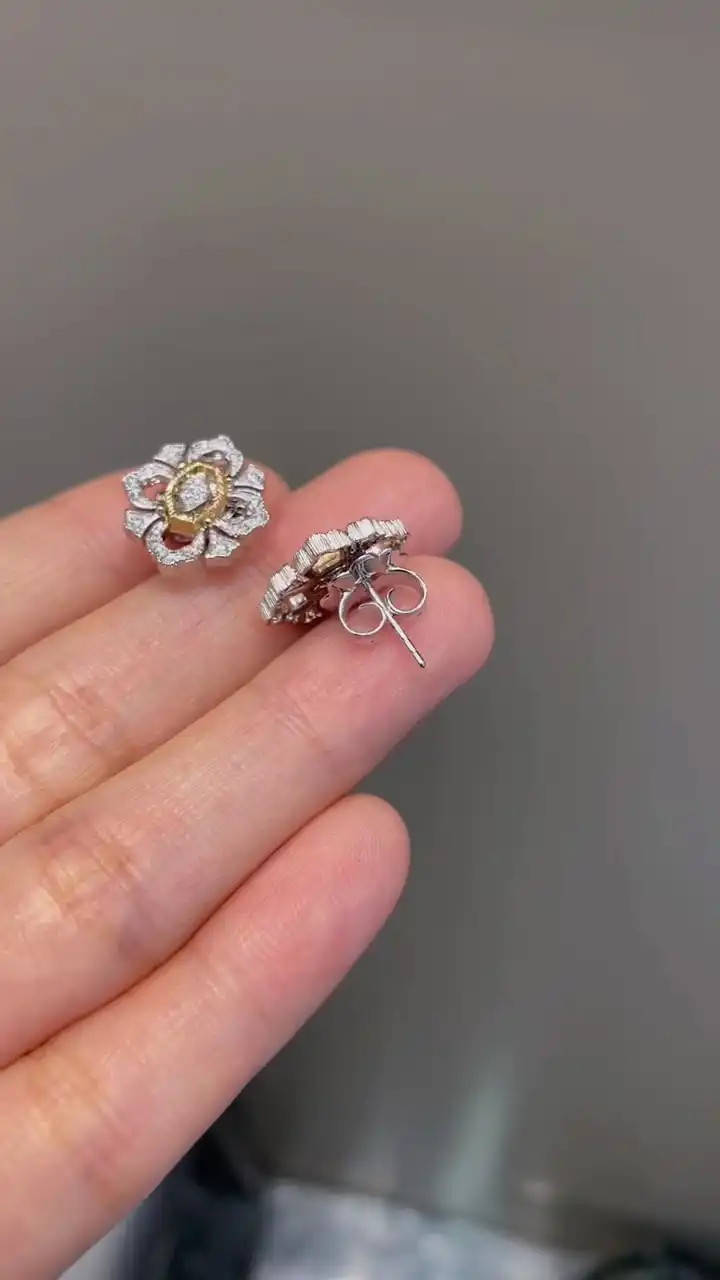 Buccellati Wire Drawing Process Diamond Earrings - Image 3