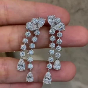 Diamond Teardrop Earrings