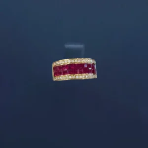 18K Rose Gold Ruby Ring for Women - 2