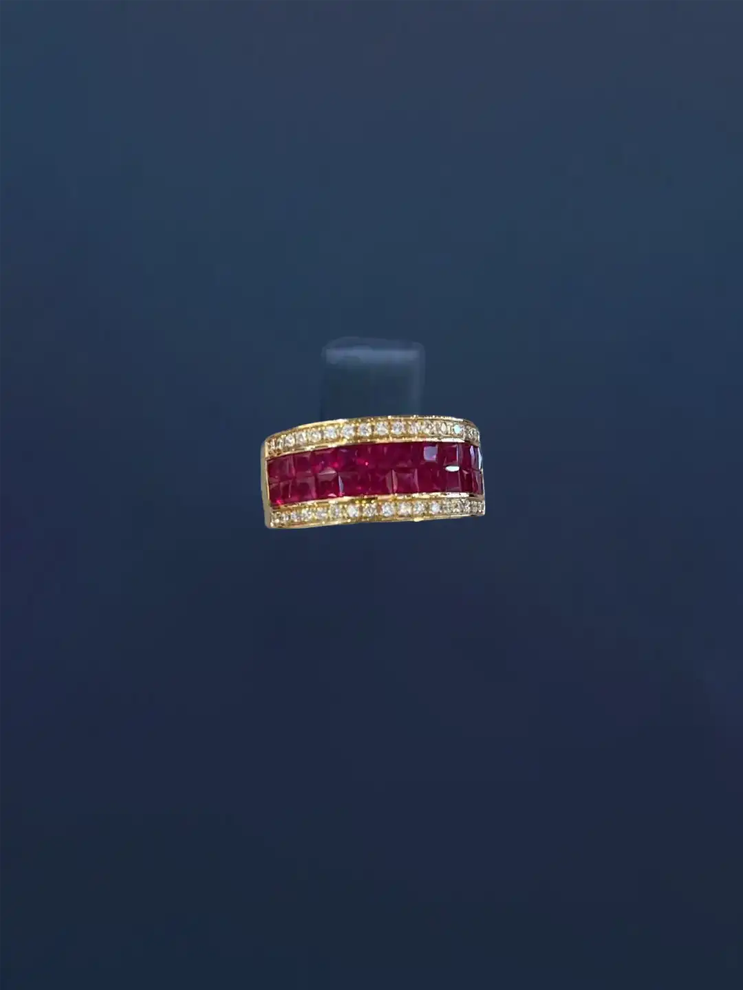 18K Rose Gold Ruby Ring for Women - 2