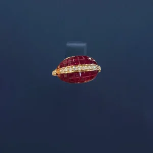 18K Rose Gold Ruby Ring for Women - 3