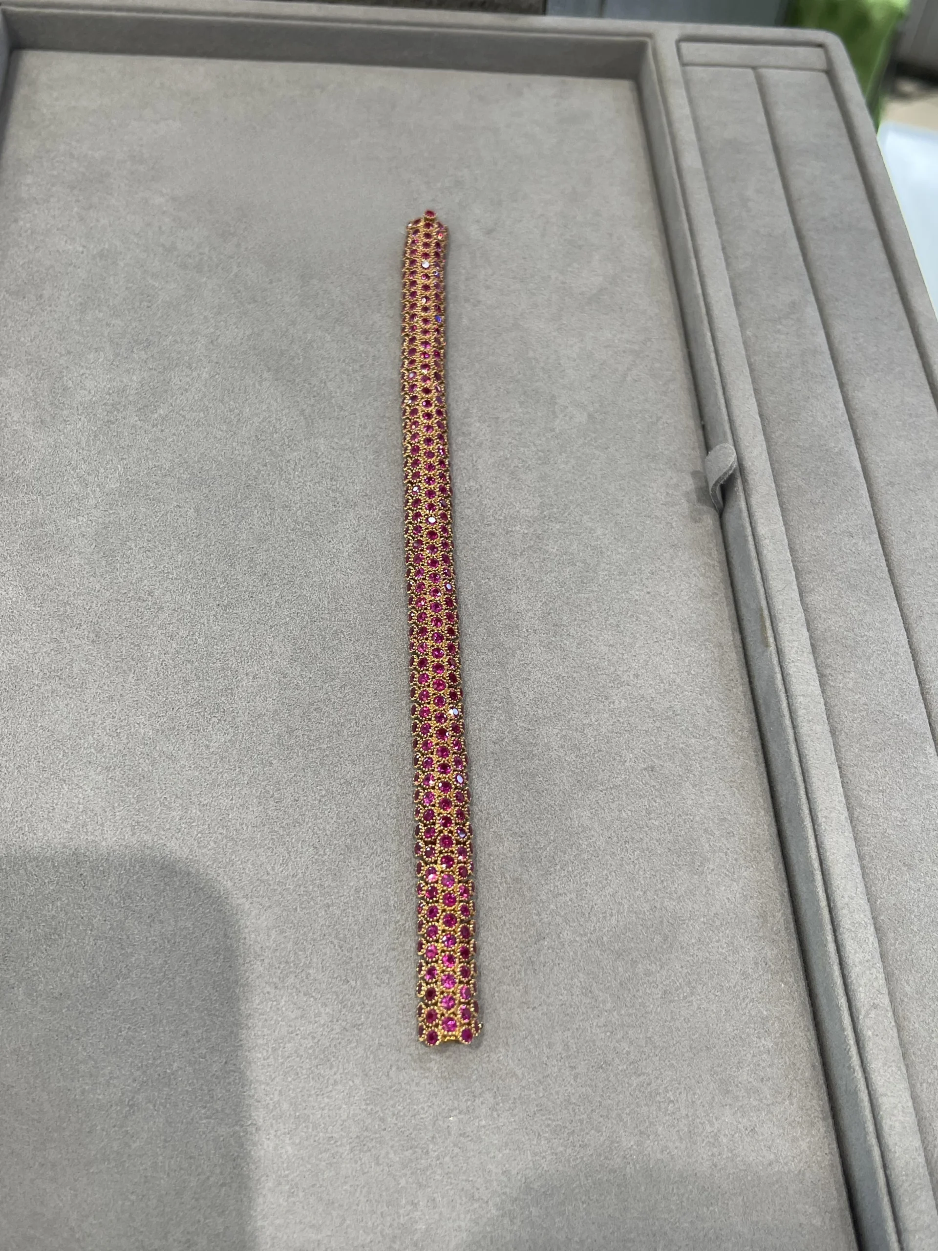 18K Rose Gold Ruby Bracelet