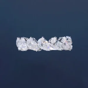 Droplet-Shaped Half Circle Solitaire Ring With A Single 30 Point Diamond