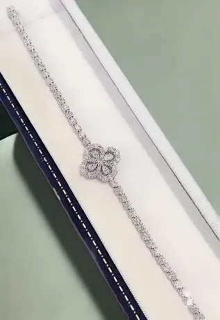 18K Gold Cultivated Henri Full Diamond Bracelet